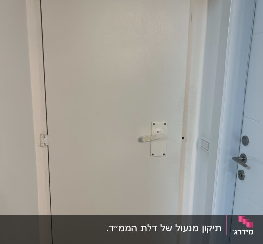 דלת עם ידית ומנעול